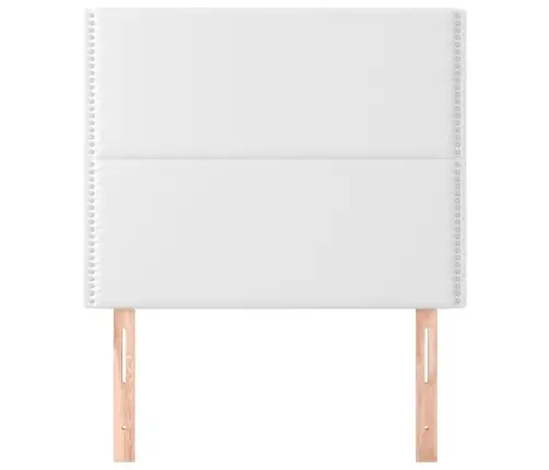 Galvūgalis, Baltas, 90X5X118/128 cm Dirbtinė Oda