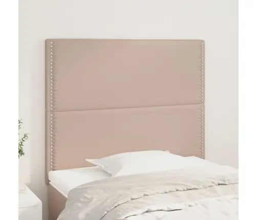 Gultas Galvgaļi, 2 Gab., 80X5X78/88 Cm, Kapučīno Mākslīgā Āda Vidaxl