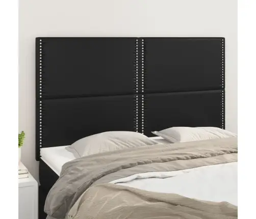 Gultas Galvgaļi, 4 Gab., 72X5X78/88 Cm, Melna Mākslīgā Āda Vidaxl Gultas Galvgaļi, 4 Gab., 72X5X78/88 Cm, Melna Mākslīgā Āda Vidaxl