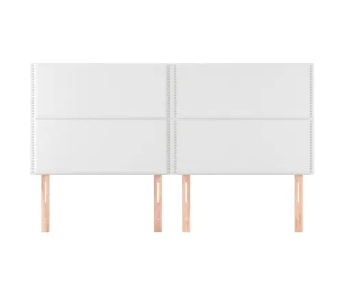 Galvūgalis, Baltas, 200X5X118/128 cm Dirbtinė Oda