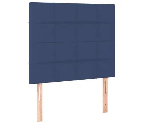 Gultas Galvgaļi, 2 Gab., 80X5X78/88 Cm, Zils Audums Vidaxl Gultas Galvgaļi, 2 Gab., 80X5X78/88 Cm, Zils Audums Vidaxl