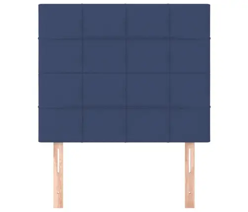 Gultas Galvgaļi, 2 Gab., 80X5X78/88 Cm, Zils Audums Vidaxl Gultas Galvgaļi, 2 Gab., 80X5X78/88 Cm, Zils Audums Vidaxl
