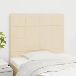 Galvgalis, Krēmkrāsas, 100X5X118/128 Cm, Audums Vidaxl Galvgalis, Krēmkrāsas, 100X5X118/128 Cm, Audums Vidaxl