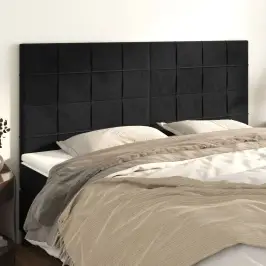 Galvgalis, Melns, 160X5X118/128 Cm, Samts Vidaxl
