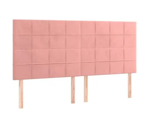 Galvūgalis, Rožinis, 200X5X118/128 cm Aksomas Galvūgalis, Rožinis, 200X5X118/128 cm Aksomas