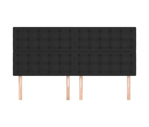 Peatsiplaat, Must, 160 X 5 X 118/128 cm Kunstnahk