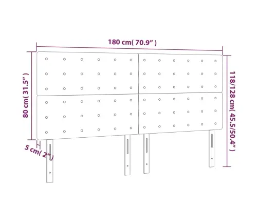 Voodipeatsid 4 Tk, Must, 90X5X78/88 cm Kunstnahk