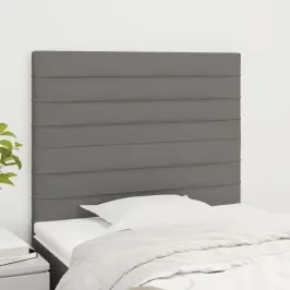 Gultas Galvgaļi, 2 Gab., 80X5X78/88 Cm, Tumši Pelēks Audums Vidaxl