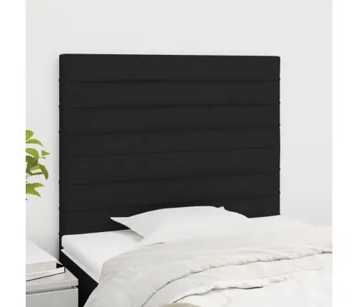 Galvūgalis, Juodas, 80X5X118/128 cm Audinys