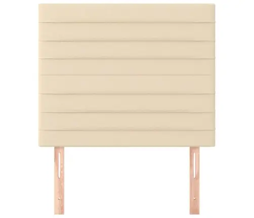 Gultas Galvgaļi, 2 Gab., 90X5X78/88 Cm, Krēmkrāsas Audums Vidaxl