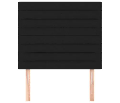 Gultas Galvgaļi, 2 Gab., 100X5X78/88 Cm, Melns Audums Vidaxl