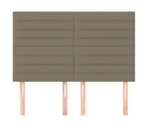 Gultas Galvgaļi, 4 Gab., 72X5X78/88 Cm, Pelēkbrūns Audums Vidaxl Gultas Galvgaļi, 4 Gab., 72X5X78/88 Cm, Pelēkbrūns Audums Vidaxl