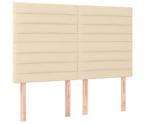 Gultas Galvgaļi, 4 Gab., 72X5X78/88 Cm, Krēmkrāsas Audums Vidaxl Gultas Galvgaļi, 4 Gab., 72X5X78/88 Cm, Krēmkrāsas Audums Vidaxl