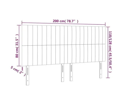 Gultas Galvgaļi, 4 Gab., 100X5X78/88 Cm, Melns Samts Vidaxl Gultas Galvgaļi, 4 Gab., 100X5X78/88 Cm, Melns Samts Vidaxl