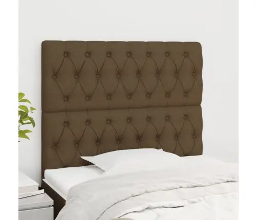 Galvgalis, Tumši Brūns, 90X7X118/128 Cm, Audums Vidaxl