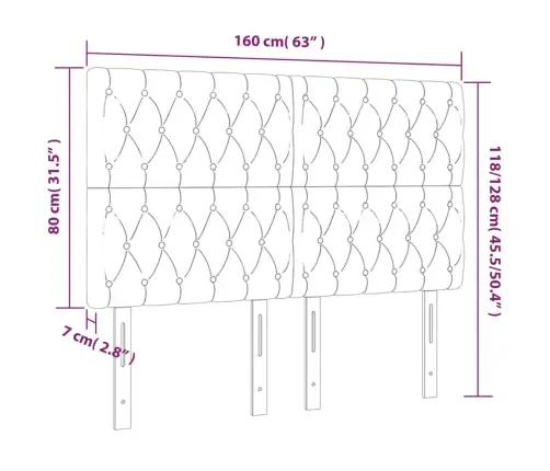 Peatsiplaat Must 160 X 7 X 118/128 Cm Sametist