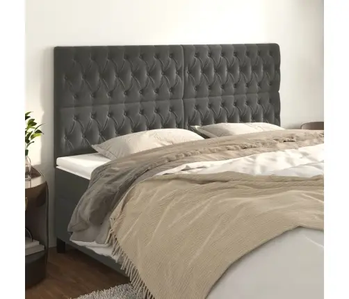 Peatsiplaat, Tumehall, 200 X 7 X 118/128 cm Samet