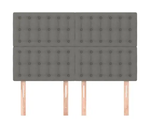 Galvūgalis, Tamsiai Pilkas, 144X5X118/128 cm Audinys