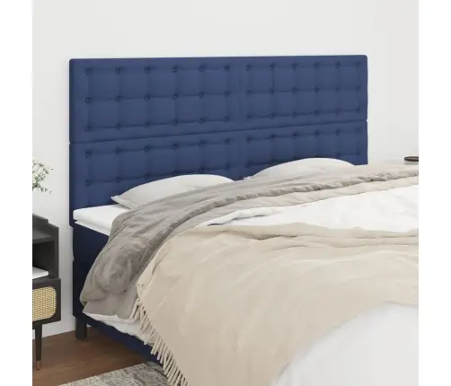 Galvūgalis, Mėlynas, 160X5X118/128 cm Audinys