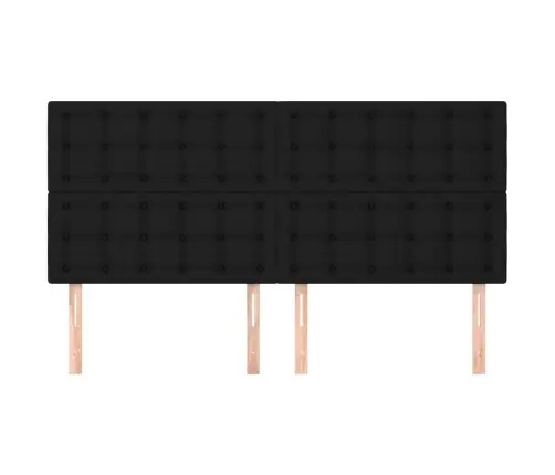 Galvūgalis, 4Vnt., Juodos Spalvos, 100X5X78/88cm Audinys