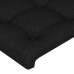 Gultas Galvgaļi, 4 Gab., 100X5X78/88 Cm, Melns Audums Vidaxl