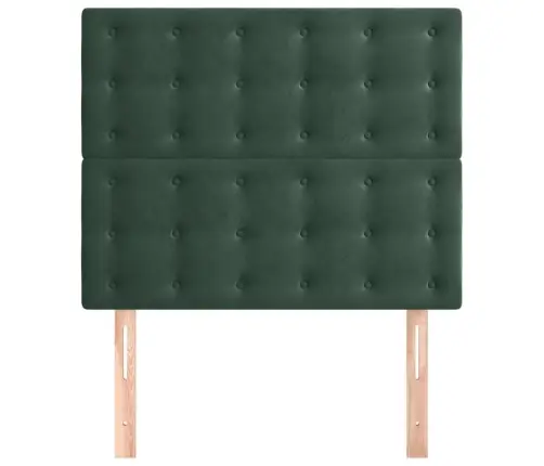 Gultas Galvgaļi, 2 Gab., 80X5X78/88 Cm, Tumši Zaļš Samts Vidaxl Gultas Galvgaļi, 2 Gab., 80X5X78/88 Cm, Tumši Zaļš Samts Vidaxl