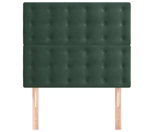 Gultas Galvgaļi, 2 Gab., 100X5X78/88 Cm, Tumši Zaļš Samts Vidaxl Gultas Galvgaļi, 2 Gab., 100X5X78/88 Cm, Tumši Zaļš Samts Vidaxl