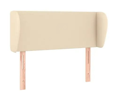 Galvgalis Ar Malām, 83X23X78/88 Cm, Krēmkrāsas Audums Vidaxl