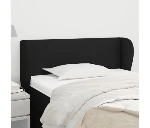 Galvgalis Ar Malām, 93X23X78/88 Cm, Melns Audums Vidaxl