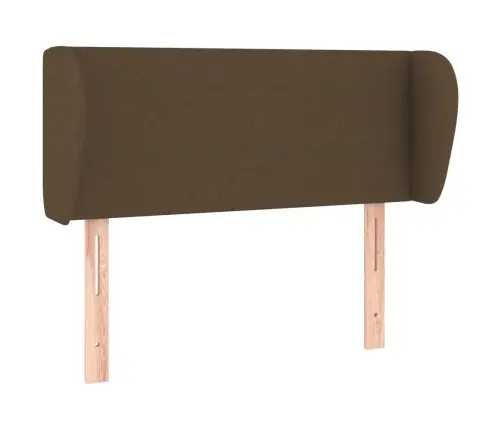 Galvgalis Ar Malām, 93X23X78/88 Cm, Tumši Brūns Audums Vidaxl Galvgalis Ar Malām, 93X23X78/88 Cm, Tumši Brūns Audums Vidaxl