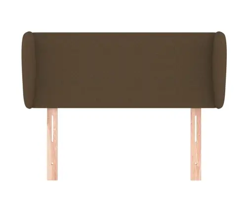 Galvgalis Ar Malām, 93X23X78/88 Cm, Tumši Brūns Audums Vidaxl Galvgalis Ar Malām, 93X23X78/88 Cm, Tumši Brūns Audums Vidaxl