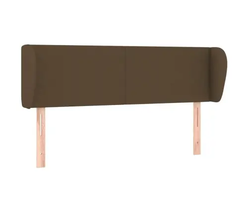 Galvgalis Ar Malām, 147X23X78/88 Cm, Tumši Brūns Audums Vidaxl