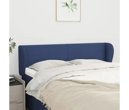 Voodipeats Servadega, Sinine, 147X23X78/88 cm Kangas