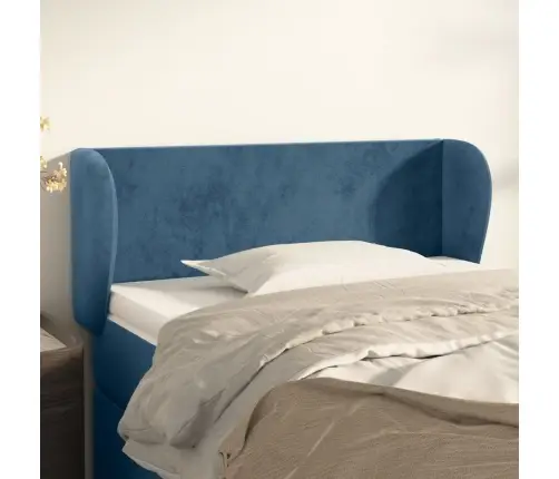 Galvgalis Ar Malām, Tumši Zils Samts, 93X23X78/88 Cm Vidaxl