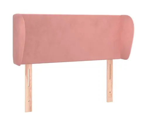 Galvgalis Ar Malām, Rozā Samts, 93X23X78/88 Cm Vidaxl