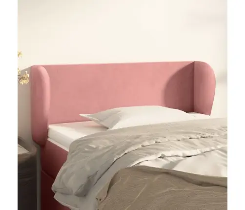 Galvgalis Ar Malām, Rozā Samts, 93X23X78/88 Cm Vidaxl