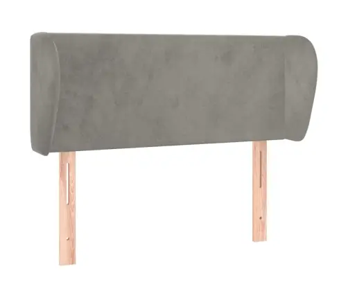 Voodipeats Servadega, Helehall, 103X23X78/88 cm Samet