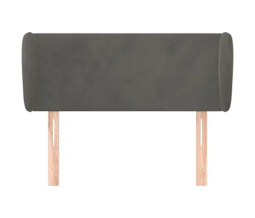 Voodipeats Servadega, Tumehall, 103X23X78/88 cm Samet