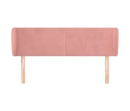 Galvgalis Ar Malām, Rozā Samts, 147X23X78/88 Cm Vidaxl