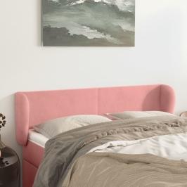 Voodipeats Servadega, Roosa, 147X23X78/88 cm Samet