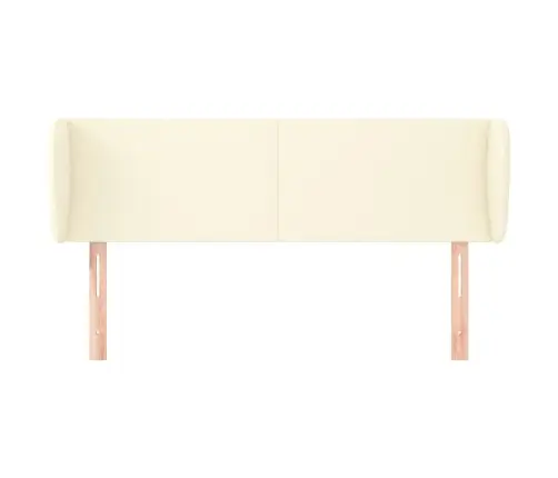 Galvgalis Ar Malām, 147X23X78/88 Cm, Krēmkrāsas Mākslīgā Āda Vidaxl