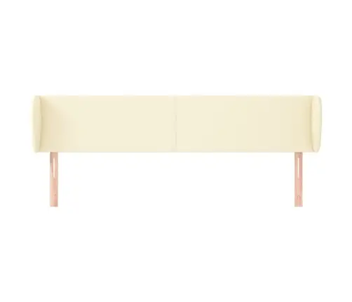 Galvgalis Ar Malām, 183X23X78/88 Cm, Krēmkrāsas Mākslīgā Āda Vidaxl