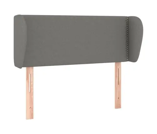 Galvūgalis Su Auselėmis, Tamsiai Pilkos,93X23X78/88cm Audinys