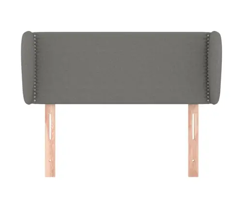 Galvūgalis Su Auselėmis, Tamsiai Pilkos,93X23X78/88cm Audinys