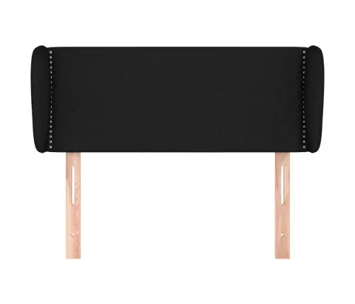 Galvūgalis Su Auselėmis, Juodos Spalvos,93X23X78/88cm Audinys