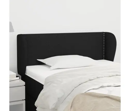 Galvūgalis Su Auselėmis, Juodos Spalvos,93X23X78/88cm Audinys