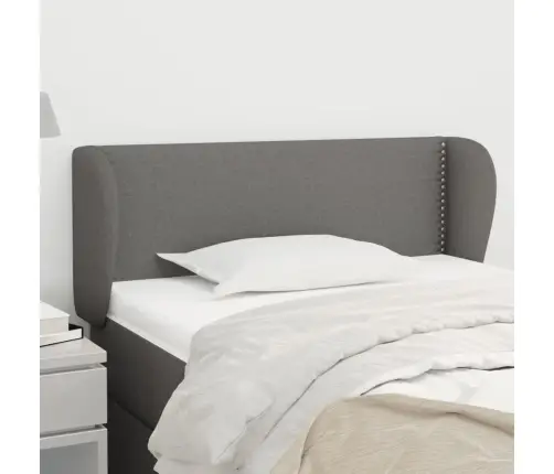 Galvgalis Ar Malām, 103X23X78/88 Cm, Tumši Pelēks Audums Vidaxl