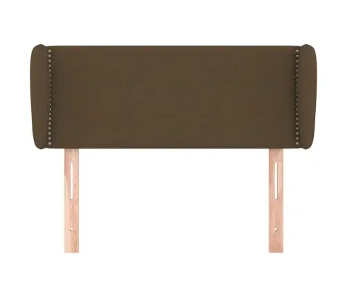Galvūgalis Su Auselėmis, Tamsiai Rudos,103X23X78/88cm Audinys Galvūgalis Su Auselėmis, Tamsiai Rudos,103X23X78/88cm Audinys