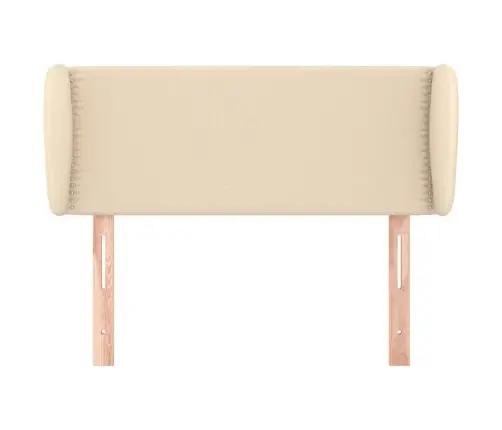 Galvgalis Ar Malām, 103X23X78/88 Cm, Krēmkrāsas Audums Vidaxl