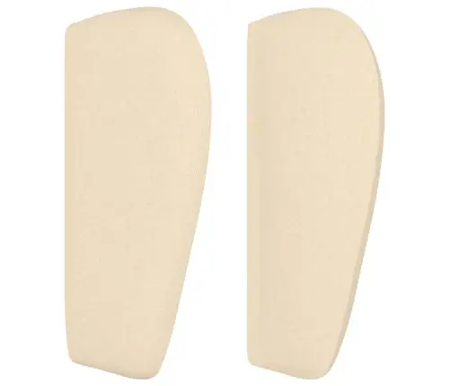 Galvgalis Ar Malām, 103X23X78/88 Cm, Krēmkrāsas Audums Vidaxl